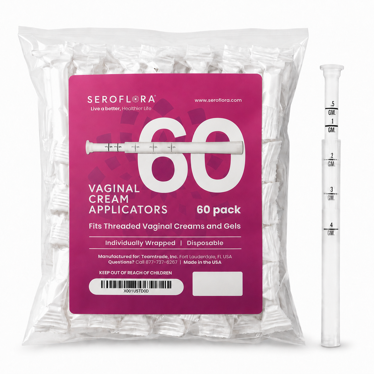 Seroflora Vaginal Cream Applicators - Fits most prescriptions creams Seroflora Vaginal Cream Applicators - Fits most prescriptions creams