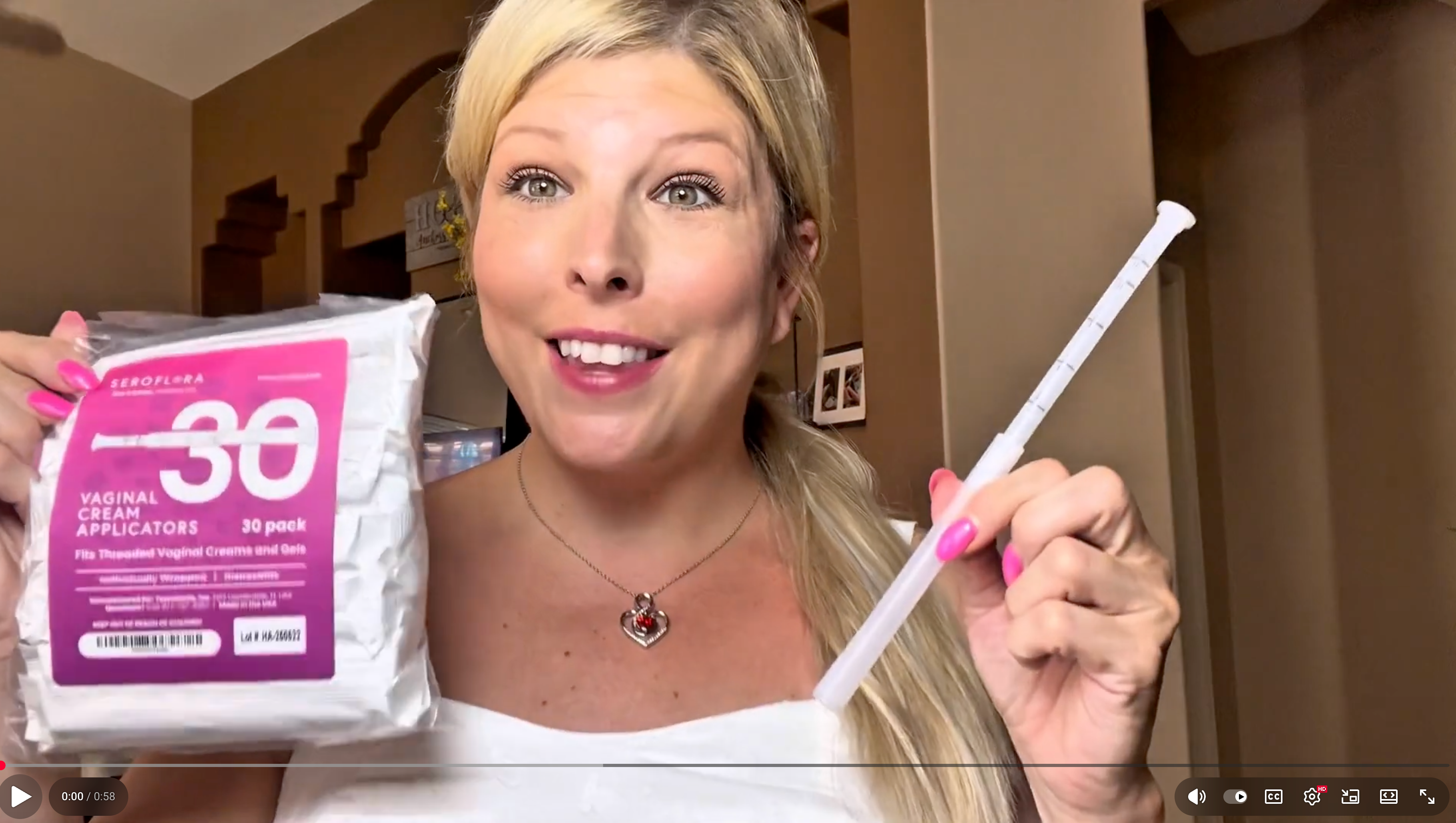 Load video: Seroflora Vaginal Cream Applicators