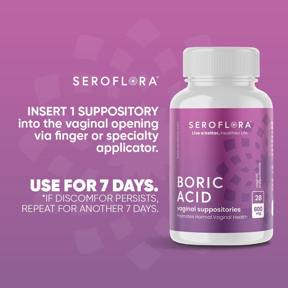 Boric Acid Vaginal Suppositories for Yeast Infection (28ct)